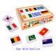 Wooden Memory Game - Flags of the World